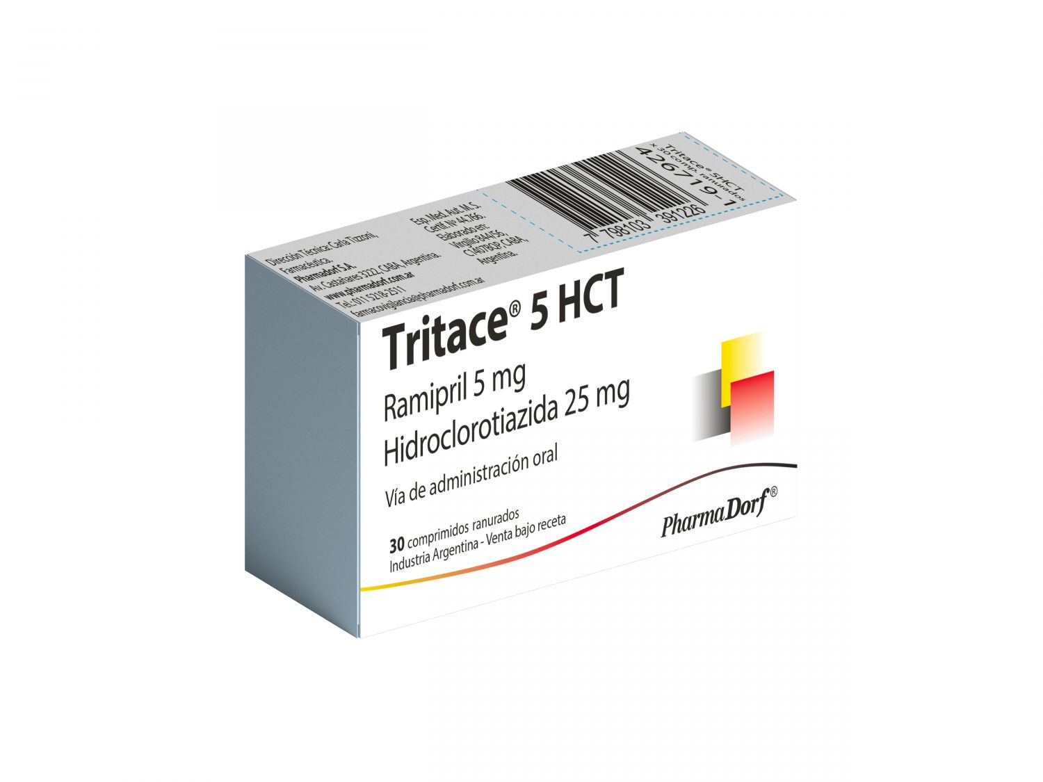 Pharmadorf Tritace 5 HCT Antihipertensivo Diurético